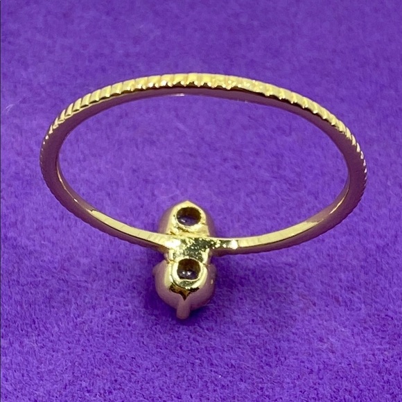 💛 Classic Gold Plated Crystal Women's Ring - Picture 6 of 7